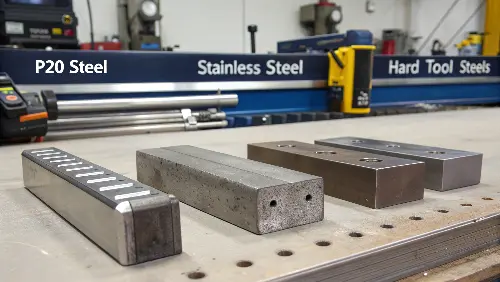 Comparison chart of different mold base steel properties