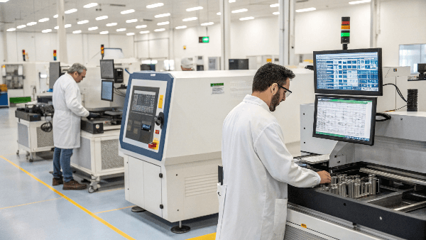 Quality control inspection of precision parts