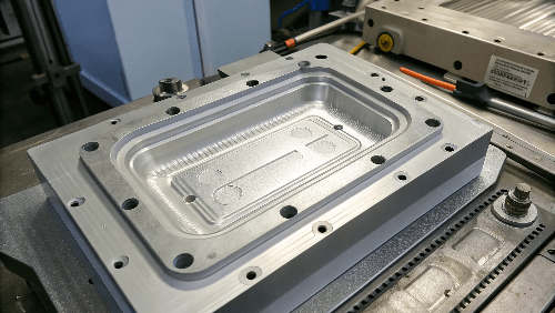 Image highlighting the mold cavity