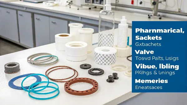 Pharmaceutical processing equipment with PTFE components