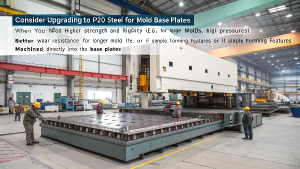 Mold base made from P20 steel