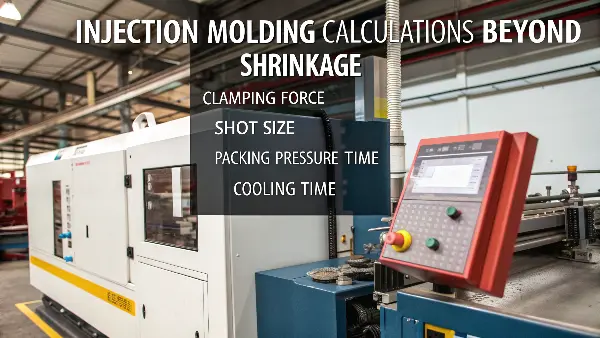 "Injection molding machine control panel settings"