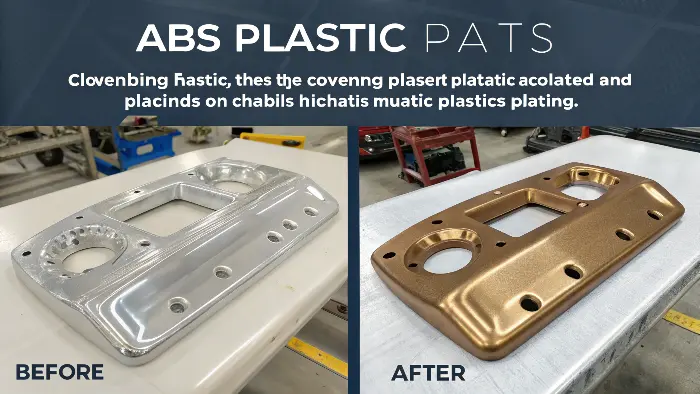 Chrome plated ABS automotive part
