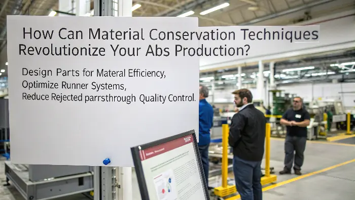 Optimized plastic part design for material conservation