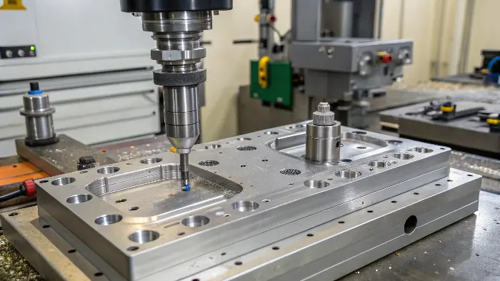 Ejector pins in an injection mold