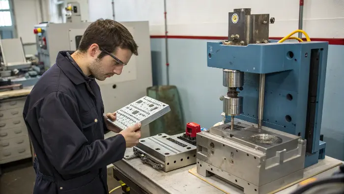 Comparison of injection molding vs compression molding setup