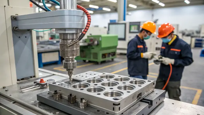 Injection molding machine producing TPU parts