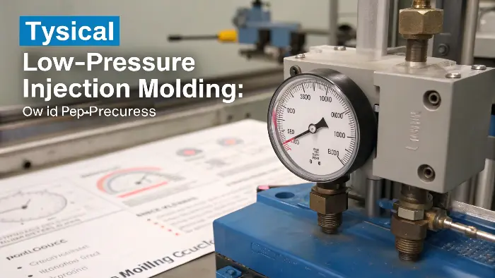 Close-up of low-pressure molding nozzle encapsulating a PCB