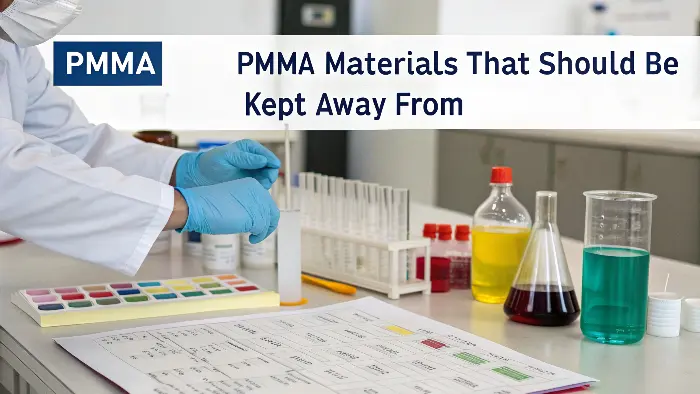 A piece of PMMA showing crazing after exposure to an aggressive solvent