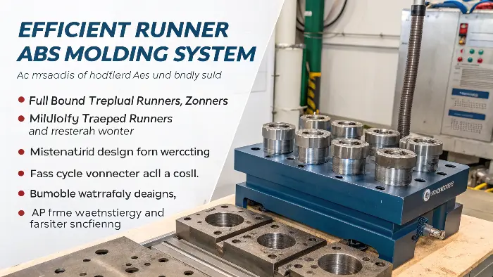 Runner system in an injection mold