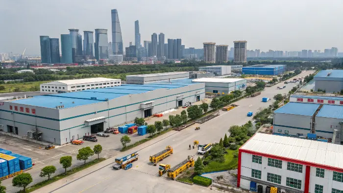 A map of China highlighting the Pearl River Delta and Yangtze River Delta manufacturing hubs.