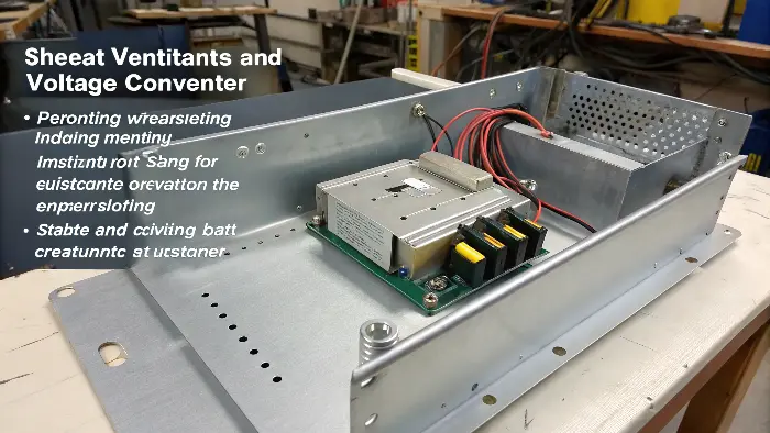 Voltage Converter Mounted in Sheet Metal