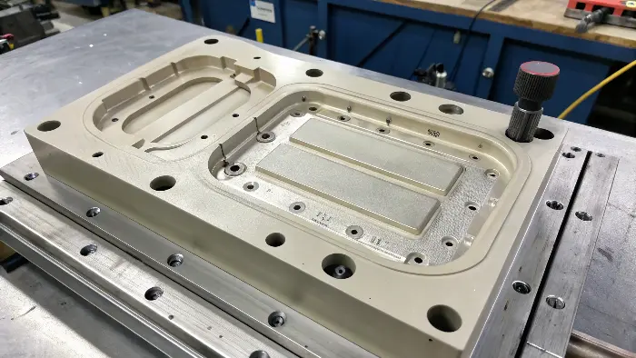 Design modification showing a shut-off feature to avoid an undercut