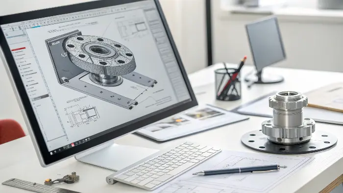 CAD model for CNC machining