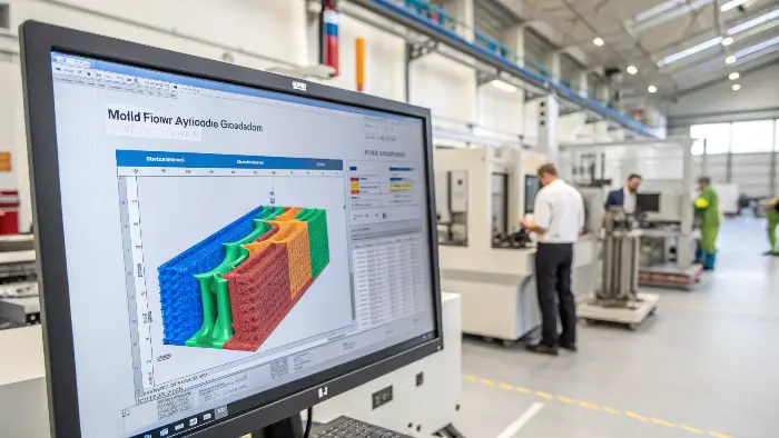 Mold Flow Analysis Simulation in Manufacturing