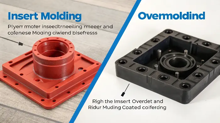 Comparison of insert molding and overmolding processes