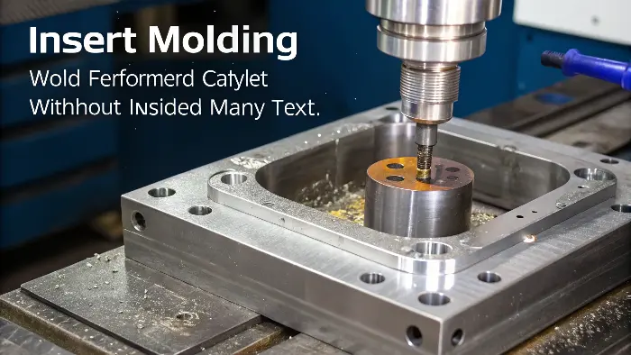 alt text: Diagram illustrating the insert molding process