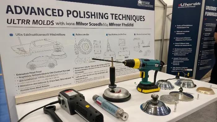 Advanced ultrasonic polishing equipment in use