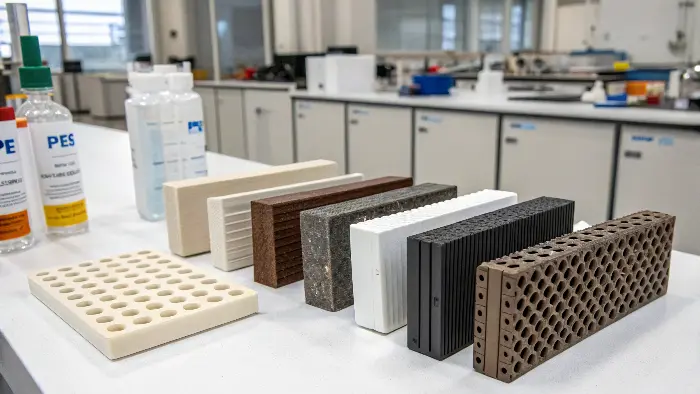 A collection of high-performance plastic parts for automotive and industrial use