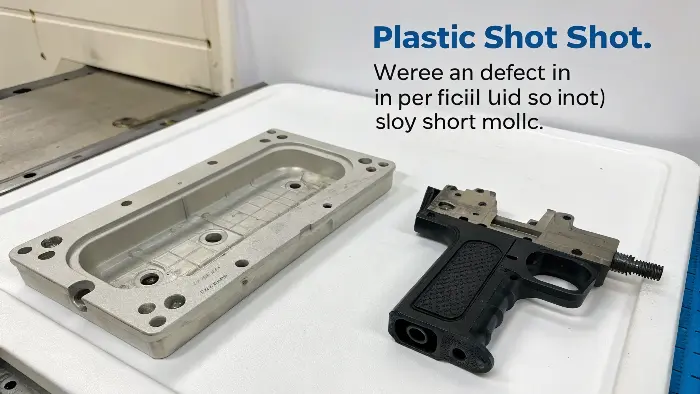 An infographic illustrating the main causes of short shots