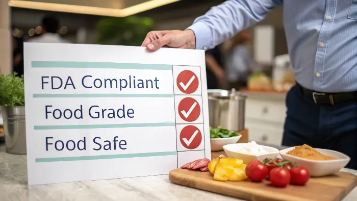 A magnifying glass over a compliance document
