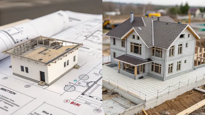 A parametric model of a mechanical gear versus a BIM model of a multi-story building