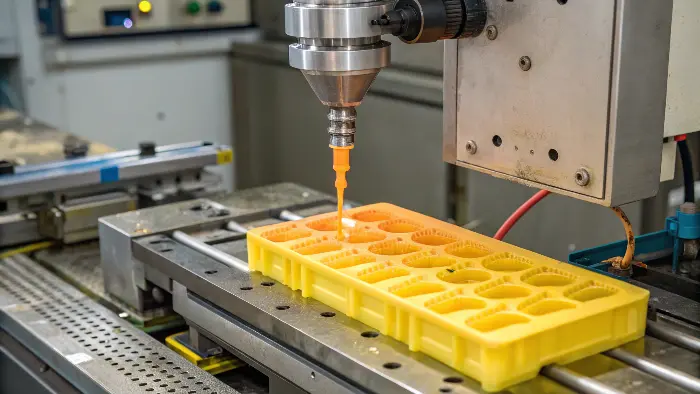 Molten Plastic Flow Rate in Injection Mold