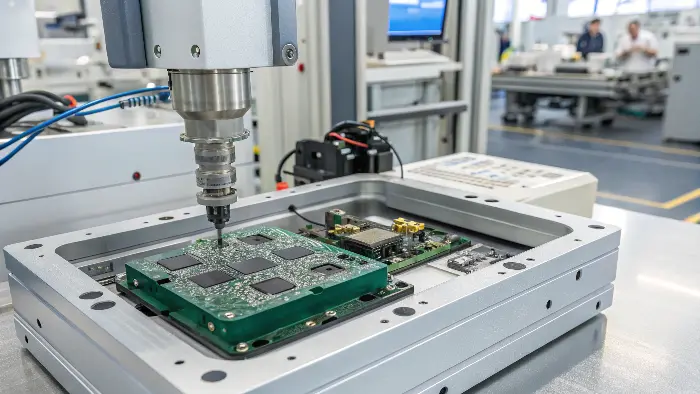 Electronic component with insert molding