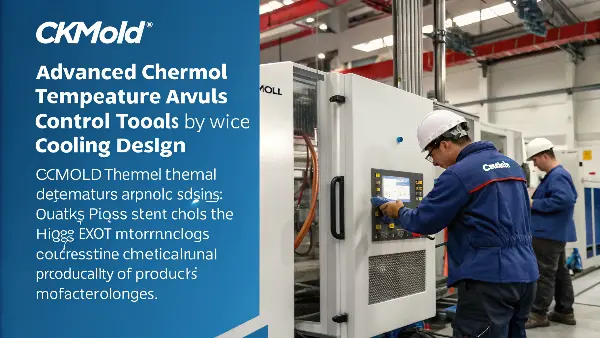 engineers discussing mold temperature control on a screen