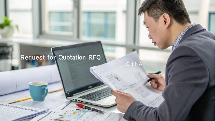 A detailed RFQ document for a plastic injection mold quote from China