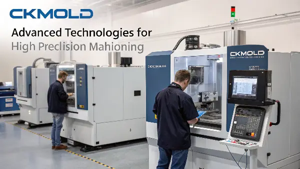A 5-axis CNC machine precisely milling a complex mold core.