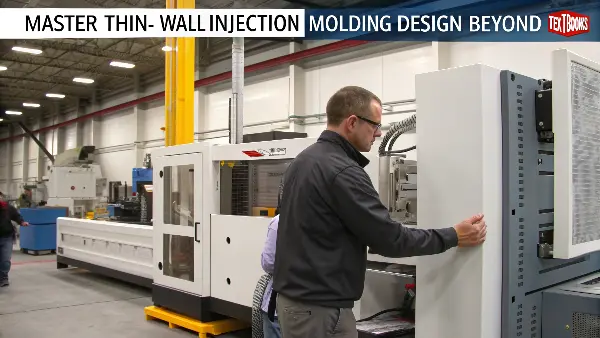 A close-up of a very thin plastic electronic casing showing its intricate features.