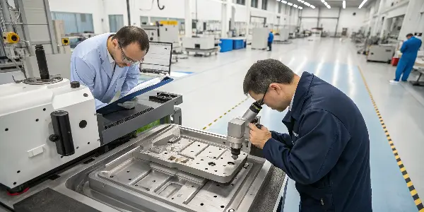 Ejector Pin Locations on Automotive Component A close-up of a plastic automotive part showing the location of ejector pins.