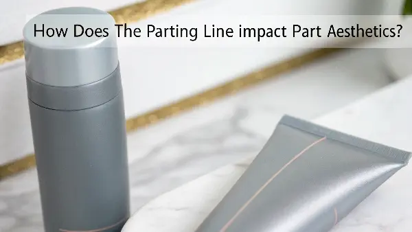 Close-up of a plastic part showing a well-hidden parting line on an edge.