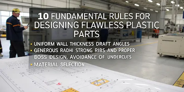 A well-designed plastic component model on a computer screen.