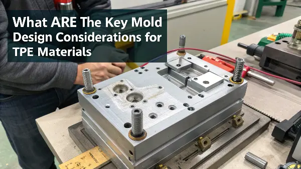 TPE material pellets and a finished molded part