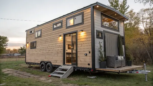 A collection of custom 3D printed and injection molded hardware for a tiny home, like hooks and brackets.