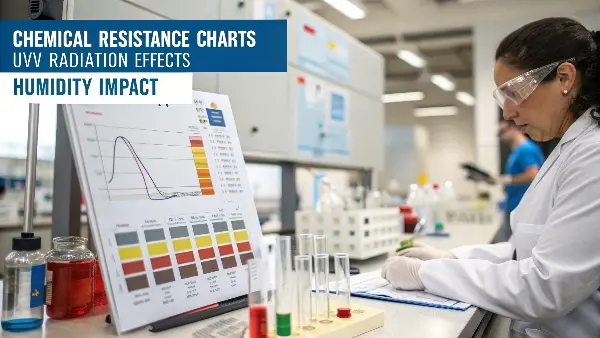 a plastic part showing cracks and discoloration from chemical exposure