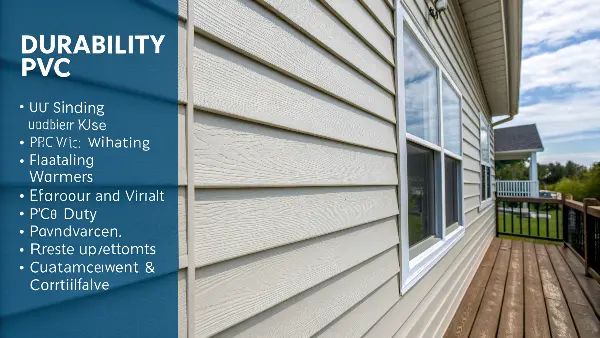 PVC siding on a house withstanding sun and rain