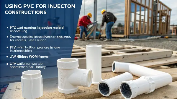 PVC pipe fittings and window profiles for construction