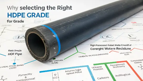 HDPE Raw Material Grades Close-up of different colored HDPE plastic pellets.
