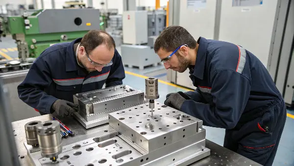 Mold Assembly and Fitting A toolmaker assembling an injection mold