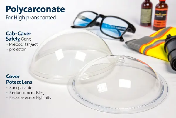 A clear, strong machine guard made of Polycarbonate
