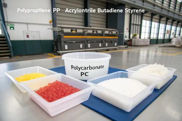 Types of Injection Molding Plastic Pellets A collection of colorful plastic pellets used for injection molding.