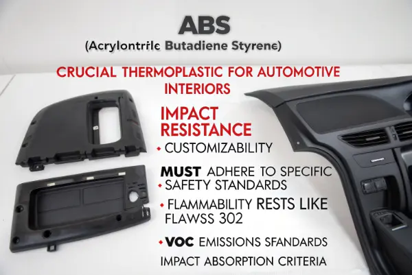 ABS automotive interior dashboard safety testing