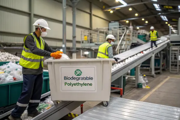 Biodegradable Polyethylene Overview Biodegradable polyethylene pellets and finished products
