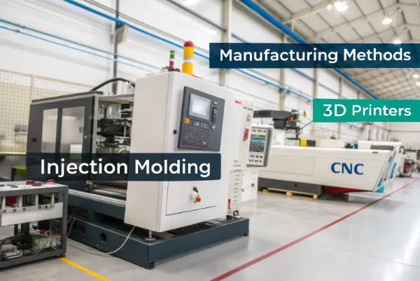 Injection molding machine comparing to other plastic parts