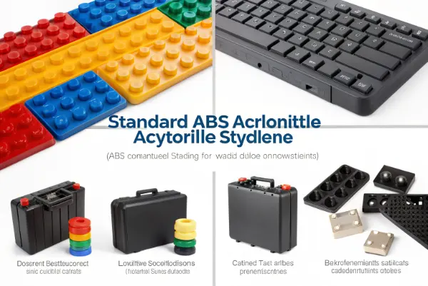 Common ABS products like keyboards and toys