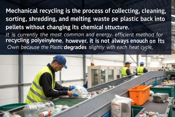 Mechanical Recycling Process PE Mechanical Recycling Process of PE Plastic